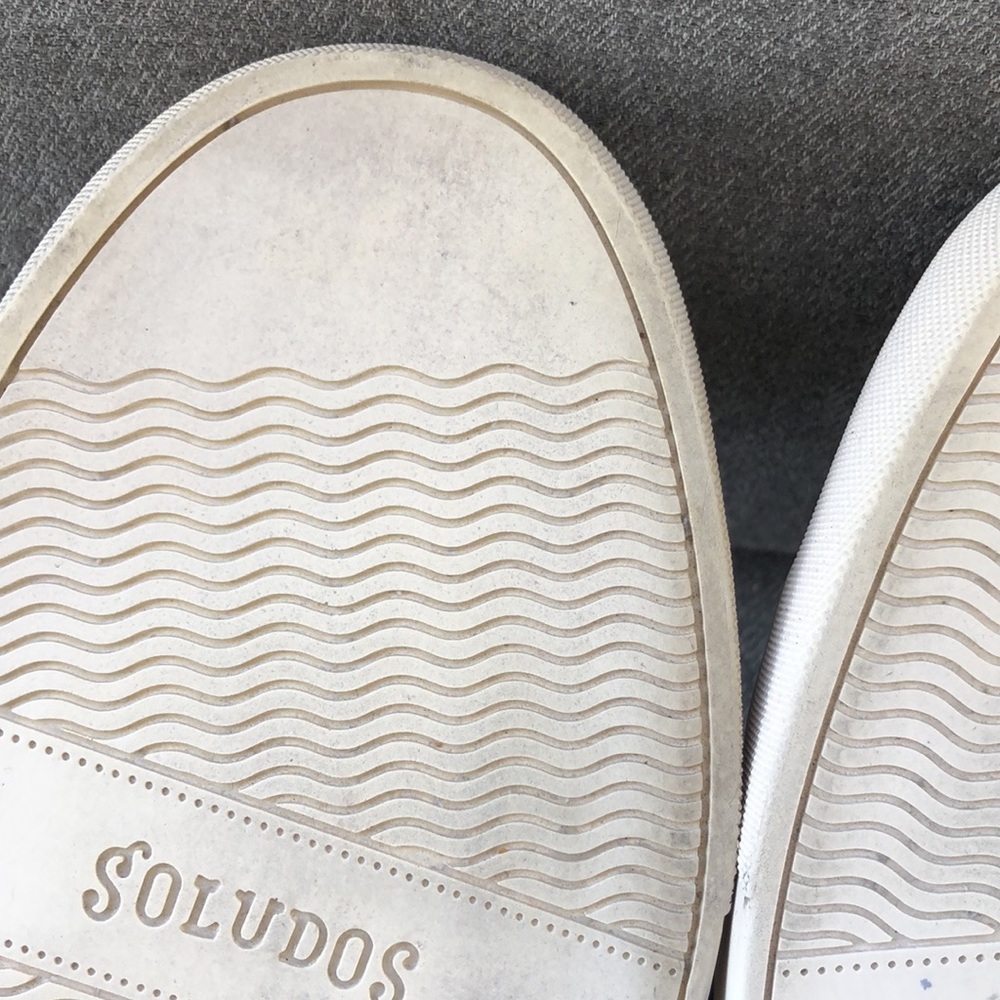 Worn once! - SOLUDOS Perforated Suede Leather Sneakers - Picture 8 of 9
